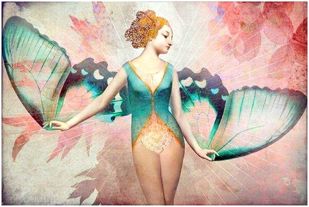 Как народная фантазия преображает жизнь пример. Женщина бабочка. Картина женщина с бабочками. Бабочка Модерн. Женщина бабочка радость.